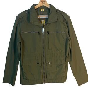 Marc New York Andrew Marc SZ Small Green Military Jacket Water Resistant EUC